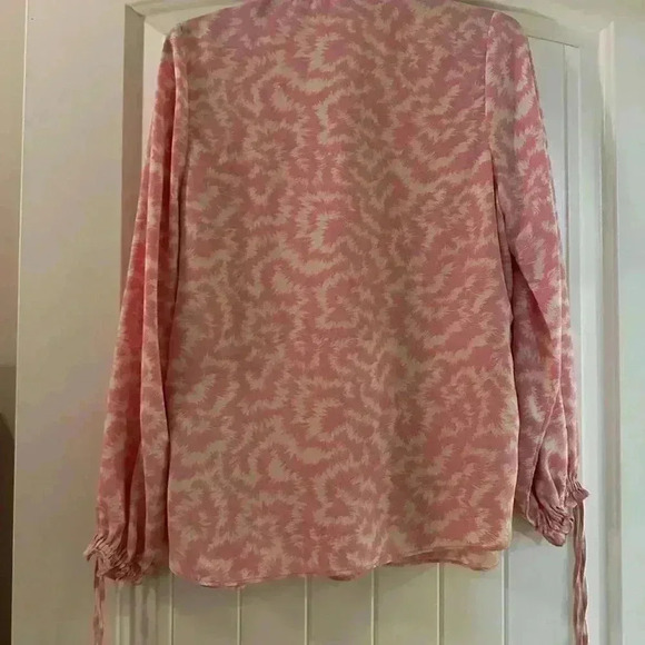 Ladies pink & white TOPSHOP blouse size 2 - Picture 7 of 15
